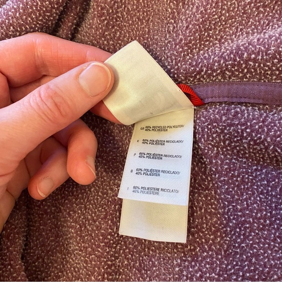 The North Face Purple Lavender Light Fleece Hooded Zip Up Hoody w/ Thumb Holes S - Picture 7 of 9